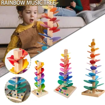 קשת מוסיקת סווינג קיט עץ מוסיקלי עץ לילדים חינוך מונטסורי צעצוע חסון בטוח רעיל וחלק חדש