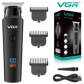 VGR שיער מכונת חיתוך שיער מקצועי קליפר הספר אלחוטי חשמלי גוזם שיער לגברים נטענת USB תצוגת LED V-937
