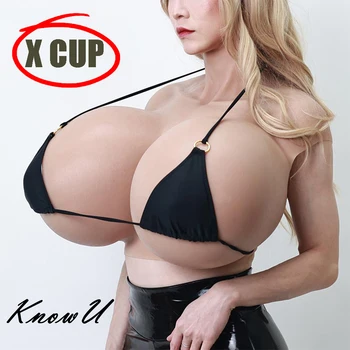 KnowU מנופחים X כוס חזה גדול ציצים מזויפים עבור מתלבש ' Cosplay דראג קווין כותנה מילוי