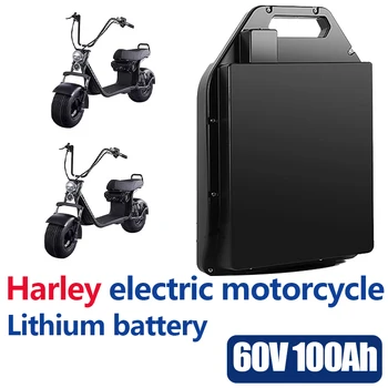 עמיד למים הר מכונית חשמלית סוללת ליתיום 60V 100ah על שני גלגלים מתקפל Citycoco קורקינט חשמלי אופניים++משלוח חינם