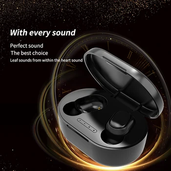 E7S TWS 5.0 אוזניות In-ear אוזניות USB Mini Wireless Bluetooth-בדיבורית אישית תואמת עם לחצן Binaural HD קורא תצוגת LED