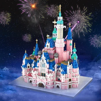 6300pcs+ סיפור חלום קסם הטירה של דיסני אבני בניין אדריכלות דגם Mini בניין לבנים צעצועים אנימה מתנות לילדים 7822