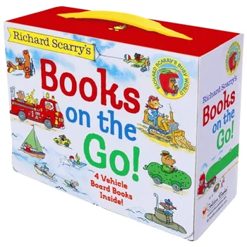 4Books/סט ריצ ' רד Scarry של ספרים על ללכת, מותק ספרי ילדים בגילאי 1 2 3, אנגלית התמונה הספר, 9780375875229