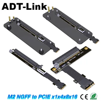M. 2 מקש A. E NGFF ל PCI-E 4.0 X16 כבל מאריך מתאם אנכי Extender קמה PCI Express 16x עם גומי/מגנטי רגל בסיס