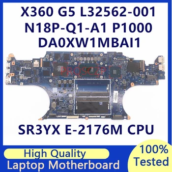 L32562-001 L32562-501 L32562-601 עבור HP ZBOOK X360 G5 מחשב נייד לוח אם עם אי-2176M CPU P1000 DA0XW1MBAI1 100% נבדקו באופן מלא בסדר