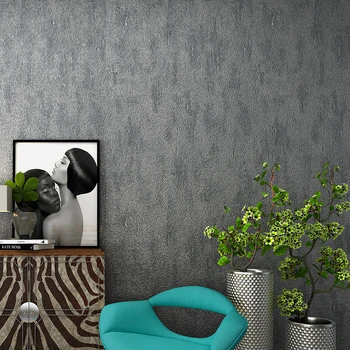רטרו נוסטלגי רגיל צמנט אפור טפטים על קירות חדר השינה 3D מסעדה חנות בגדים קיר בעיצוב PVC ויניל קיר גלילי נייר