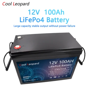 חדש 12V 100AH סוללת Lifepo4 Pack ליתיום ברזל פוספט Batteri מובנה BMS השמש אחסון אופנוע רכב חשמלי