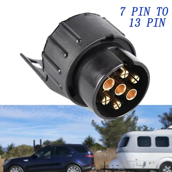 1x 7 Pin 13 Pin Plug מתאם טריילר מחבר 12V Towbar גרירה עמיד למים תקע שקע מתאם עבור המכונית עם הקרוון