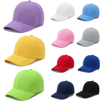 2023 Soild קלאסית פשוטה תלמידים כובע בייסבול אופנה מזדמנים רשת קרם הגנה כובע מתכוונן לנשימה נסיעות חיצונית ילדים כובעים