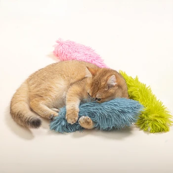 חתול צעצוע קטיפה רצועת כרית כרית חתול צעצוע טיזר חתול צעצועים חתול מצחיק סטיק אינטראקטיבי לחתול צעצוע חתול מצחיק אספקה