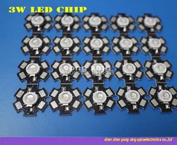 10PCS 3W כחול מתח גבוה LED פולט 700mA 470-475NM עם 20mm כוכב PCB