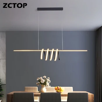 2022 חדש LED אורות תליון הביתה תליון מנורות חי בחדר האוכל בר חדר מטבח מקורה תלוי תאורה נברשת נרות