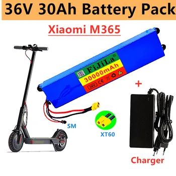 2022 חדש 36V 30Ah lithium ion battery pack, מתאים Mijia m365 סוללה קורקינט חשמלי BMS + מטען