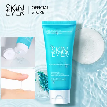 Skinever ניקוי פנים פנים כביסה לחות לטיפול בעור שמן שליטה מרענן מרקם לשפשף קוסמטיקה עמוק Norishing