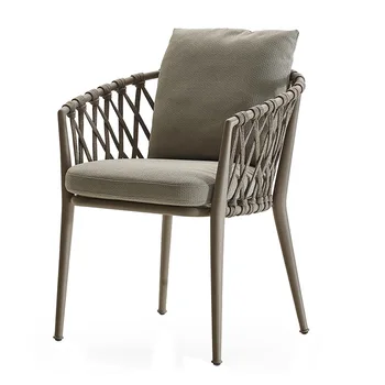 חיצונית קש הכיסא שילוב פנאי יחיד מרפסת חצר הגן פתוח אוויר מסעדה רהיטים
