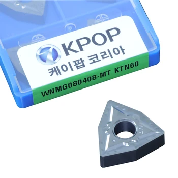 קוריאה KPOP 100% מקורי WNMG WNMG08 WNMG0804 WNMG080404 WNMG080408 הר KTN60 משושה מהר להאכיל מפנה להכניס