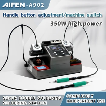 AIFEN A902 חכם כפול ריתוך תחנת WithC210/C245 ידית הלחמה חשמלי מלחם תחנה טלפון PCB תיקון כלי