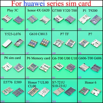 חדשות רכב sim reader מחזיק עבור huawei מגש חריץ מחבר שקע G6-T00 U00 10 מתחת G606-T00 G606 E5776 E589 בשביל כבוד 7 UL00 S7-721U
