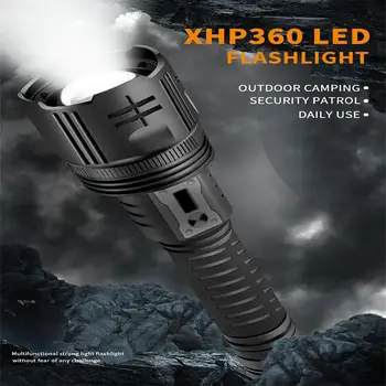 Xhp360 מיני פנס עם זנב החבל קל משקל סופר מבריק חיצוני קמפינג הבזק אור הלפיד