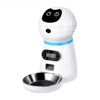 חכם רובוט 3.5 L שיא קולי LCD טיימר חתול כלב קערת אוכל ציוד חכם אוטומטי חיות מחמד מזין