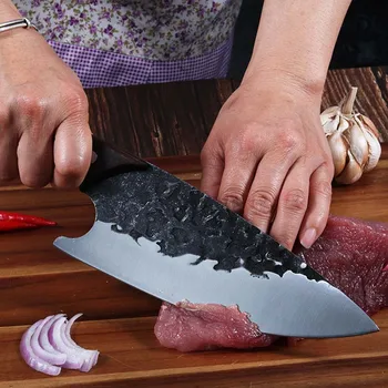 מזויפים תוקע סכין השוחט בסכין מטבח נירוסטה בשר הסכין החותכת סרבית שף לחתוך חותך בסכין כלי בישול