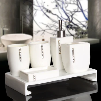 מודרני מינימליסטי חדר אמבטיה אספקה מברשת שיניים כוס מחזיק מברשת שיניים סבון כלים בקבוק קרם מגש אביזרי אמבטיה
