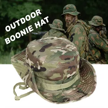 הסוואה הכובע טקטי צבא דלי כובעים צבאיים Multicam פנמה כובע קיץ ציד טיולים חיצונית הסוואה שמש כובעי גברים C0118