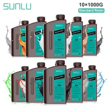 SUNLU UV שרף 405nm 10kg נוזלי Photopolymer שרף LCD 3D מדפסת מטיריה באיכות גבוהה, משלוח מהיר