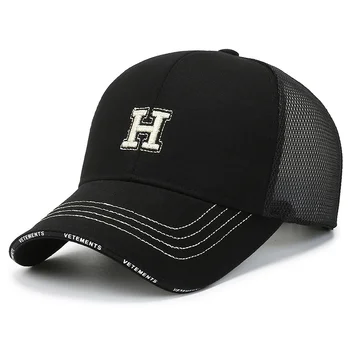 כריך כובעי בייסבול לנשימה רשת כובע כובע נהג המשאית רקמה אבא כובע הגנה מהשמש ספורט כובעי גולף כובע כובע