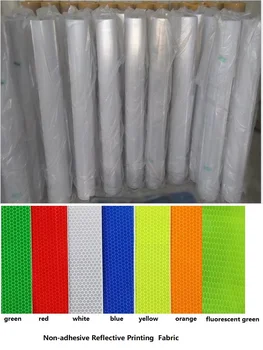 מיקרו פריזמה רטרו-רפלקטיביים יריעות אף-דבק רעיוני קריסטל בד PVC אזהרה בטיחות להדפסה לאור תיבת בד