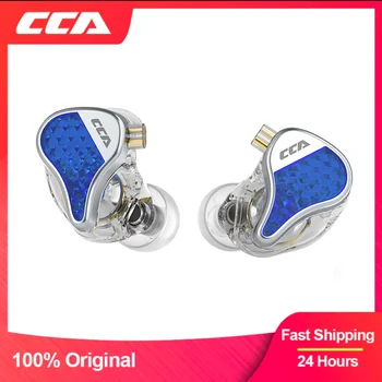 CCA ליירה 10mm כפול מגנטי דינמי נהג IEM 2Pin Wired אוזניות HiFi אוזניות סטריאו בס מוסיקה אוזניות HD קורא Earbud