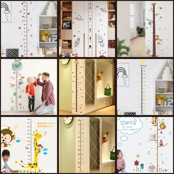 קריקטורה בעלי חיים סניפים ציפורים אהבה גובה מדבקות קיר חדר השינה של הילדים קישוט חדר מדבקות קיר מדבקות דבק עצמית