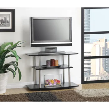 נוחות מושגים Designs2Go לא כלים 3 Tier טלוויזיה, שחור הרהיטים בסלון טלוויזיה ארון