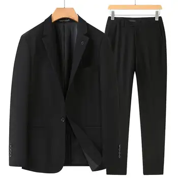 3113-ר-חליפה בסגנון כפול עם חזה עסקי מזדמן חליפה