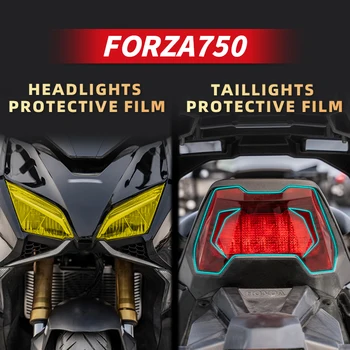 משמש הונדה FORZA750 אופנוע סט של פנסים קדמיים ופנסים אחוריים TPU שקוף סרט מגן אופניים אביזרים מדבקות