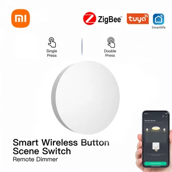 Xiaomi Mijia Tuya ZigBee חכם כפתור זירת מתג שליטה קולית אלחוטית כפתור חכם החיים Zigbee מכשירי Xiaomi חנות רשמית