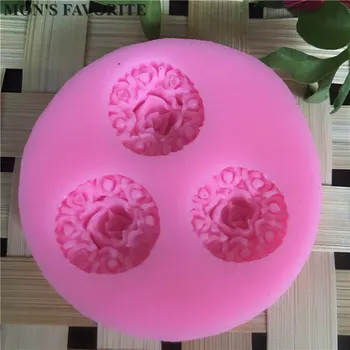 Laciness דיוקן צורת הפרח 3D סיליקון עוגת עובש כלים סבון שוקולד עובש על המטבח לאפות חימר עובש D088