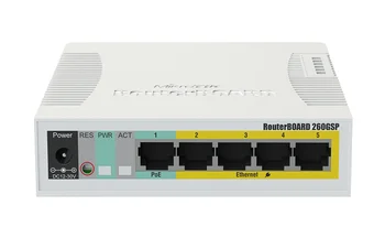 MikroTik RB260GSP 5 Gigabit Ethernet אחד SFP הכלוב מתג POE