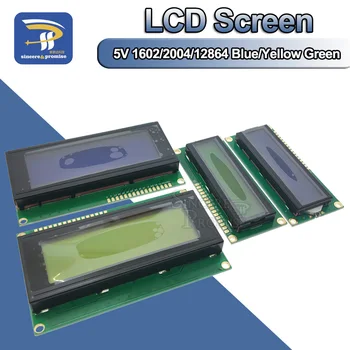 תצוגת LCD לוח מודול 1602 2004 12864 PCF8574T PCF8574 IIC/ממשק I2C מצליחה adapte צלחת 5V כחול/ירוק צהוב מסך עבור Arduino