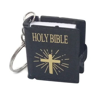 הגירסה האנגלית מיני דתי נוצרי במחזיק מפתחות מחזיק מפתחות עבור מפתח טבעת מחזיק מפתחות עבור נשים קסם שקית מתנה