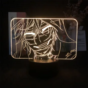 אנימה יפנית מלאכי המוות זאק מנגה 3D לילה אור על עיצוב חדר השינה חמודה יום הולדת צבע מתנה מנורת LED ילד מקסים מתנה