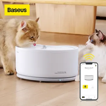 Baseus חתול מזרקת מים מחמד אוטומטי מזינים שליטה חכמה חתול משאבת מים החתול אביזרים שתיין מרובות חתולים