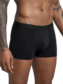 מכנסי גברים תחתוני כותנה תחתונים לנשימה זכר תחתונים לגברים סקסיים מכנסיים קצרים תיבת הומו תלושי קלווין