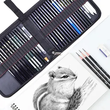 39Pcs/סט שרטוט בעיפרון להגדיר מצייר חיצונית אמנות משרטט מגוון רחב של עפרונות
