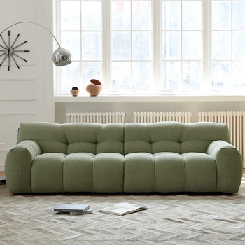 עצלן בסלון ספה VelvetModern מינימליסטי כורסה Fcozy Loor הספה טרקלין בד חתך Wohnzimmer ספות רהיטים