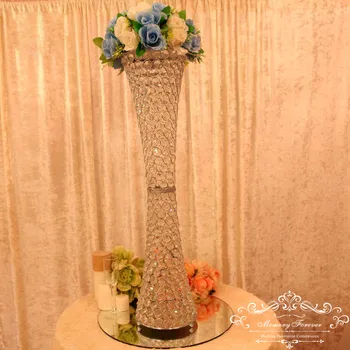 Top-rated קריסטל החתונה טור קריסטל עמוד לחתונה שלב קישוט השולחן המרכזי דוכן פרחים