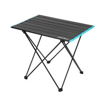 שולחן מתקפל נייד חיצוני פיקניק קמפינג פיקניק ברביקיו האולטרה מתכת צינור פלדה שולחן עם שקית אחסון קל לסחוב