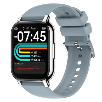 2023 כושר צמיד 1.85 אינץ ' כל Touch Smart Watch Sport IP68 שחייה עמיד למים תואם אנדרואיד ו-IOS עבור גברים, נשים,