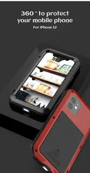 חדש זכוכית גורילה סרט מתכת מקרה עמיד למים עבור Iphone של אפל 12 Pro מקס Shockproof לחפות Iphone12 Pro Mini קאפה
