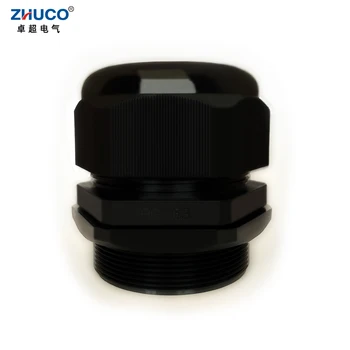ZHUCO 5Pcs PG63 שחור ניילון פלסטיק כיסוי לכבלים כבל מחבר מגן אטימות IP68 מתכוונן 42-50 מ 